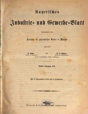 Bayerisches Industrie- und Gewerbeblatt. 56 = 2. 1870