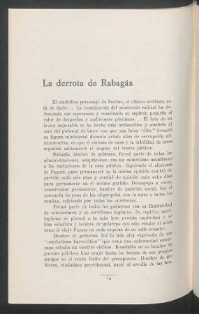 La derrota de Rabagás