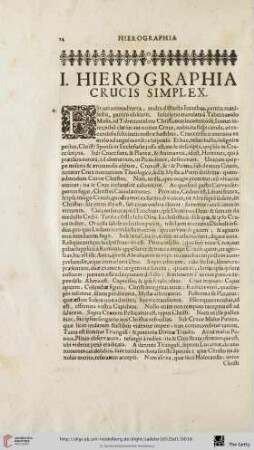 Hierographia Crucis simplex