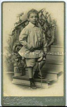 Junge mit Peitsche, Carte de Visite