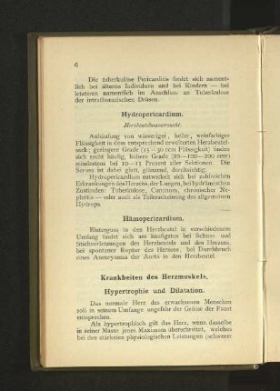 Krankheiten des Herzmuskels.