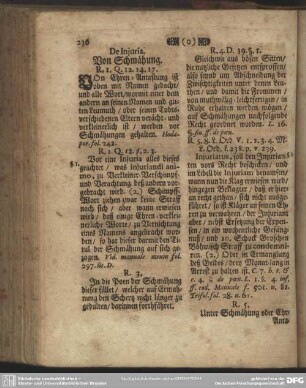 De Injuria. Von Schmähung. R. 1