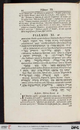 (Psalmus XI - XX)