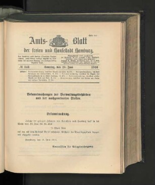 No. 143, 18. Juni 1916