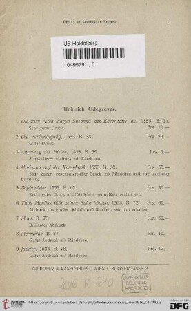[Heinrich Aldegrever - Herberstein] (Nr. 1-213)