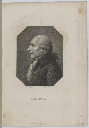 Bildnis des Christian Garve