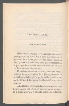 Capítulo XXIII. - Siguen los encuentros.