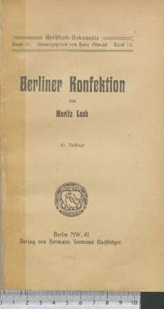 Berliner Konfektion