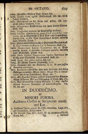In Duodecimo et Minori Forma