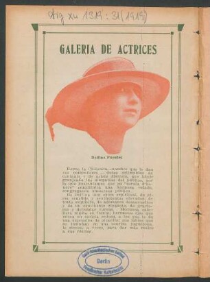 Galería de actrices : Delfina Fuentes