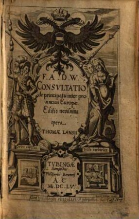 F. A. D. W. Consultatio de principatu inter provincias Europae