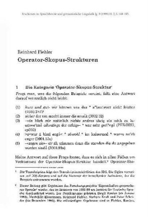 Operator-Skopus-Strukturen