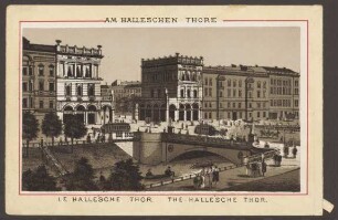 Ansichtskarte "Am Halle‘schen Thore, Le Halle’sche Thor, The Halle’sche Thor"