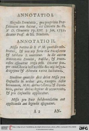 [Annotatio I.-IV.]