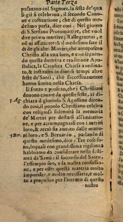 ... Parte Del Libro Dell'Oratione, 3. Dove Si contengono Le Meditationi Sopra gli Euangelij delle Feste principali de'Santi