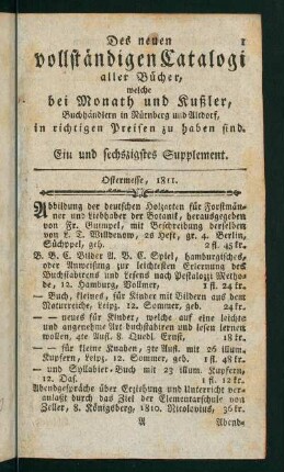 1-144, Ein und sechzigstes Supplement