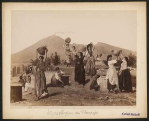 Ausgrabungen in Pompeji, Pompeji: Ansicht des Gemäldes von Edouard Sain