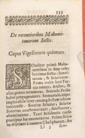 Caput Vigesimum quintum.