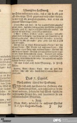 Das 7. Capitel. Noch andere Werck der Hoffnung.