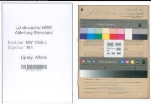 Entnazifizierung Alfons Lipsky , geb. 10.07.1906 (Justizbeamter)
