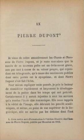 IX. Pierre Dupont