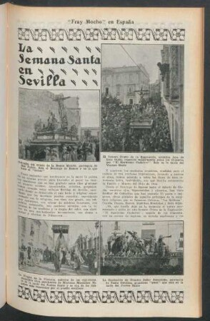 La Semana Santa : "Fray Mocho" en España