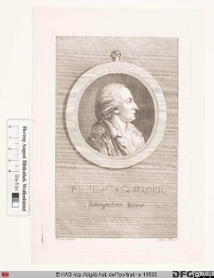 Bildnis Jean-François Pilâtre de Rozier
