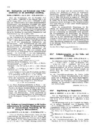Reichsarbeits- und Wehrdienst eines Volksschullehrers vor der planmäßigen Anstellung : [Amtliche Erlasse] ; [Amtlicher Teil]