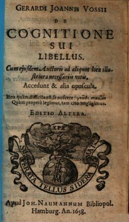 De cognitione sui libellus