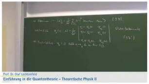 25.Vorlesung vom 17.07.2018 - Teil 2: Nicht wechselwirkende Teilchen