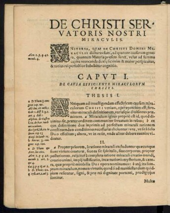 Caput I. De Causa Efficiente Miraculorum Christi.