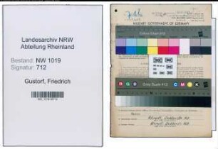 Entnazifizierung Friedrich Gustorf , geb. 08.08.1903 (Lehrer)