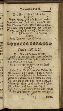 Das erste Gebot. - Das ander Gebot.