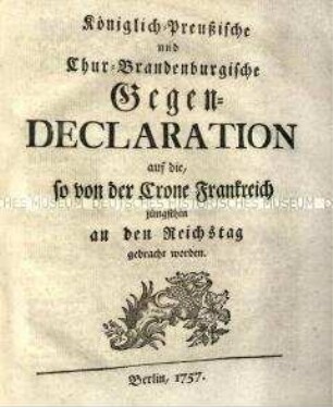 Sammelband zur Reichspolitik 1757
