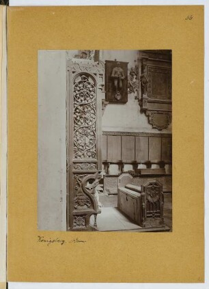 Dom, Königsberg: Innenansicht (aus: Skizzen- und Fotoalbum 20)