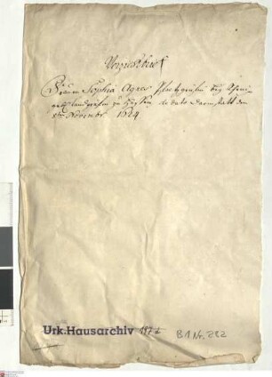 Pfalzgräfin Sophie Agnes von Pfalz-Hilpoltstein geb. Landgräfin von Hessen-Darmstadt leistet nach ihrer Heirat mit Pfalzgraf Johann Friedrich von ...