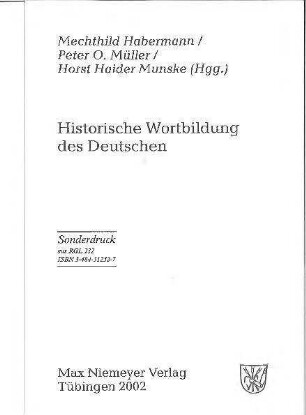 Nominale Wortbildung in Sachtexten des 18. Jahrhunderts