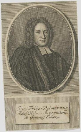 Bildnis des Jac. Frider. Reimannus