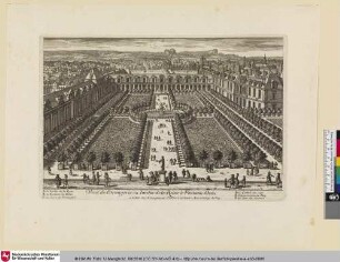 Veuë de l'Orangerie ou Iardin de la Reine à Fontaine-bleau