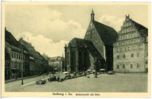 Freiberg. Untermarkt mit Dom