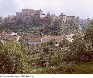 Bautzen. Türmereiche Stadt, Blick zum Schloßberg