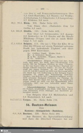 54. Bautzen - Meissen : über Kamenz - Königsbrück - Radeburg