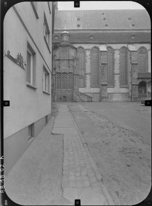 Görlitz. Peterskirche (Neubau 1425/1497, Türme 1889-1891). Südseite (Teilansicht)