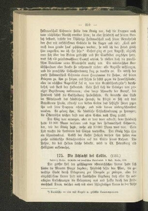 175. Die Schlacht bei Collin.