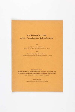 Die Bodenkarte 1 : 5000 auf der Grundlage der Bodenschätzung