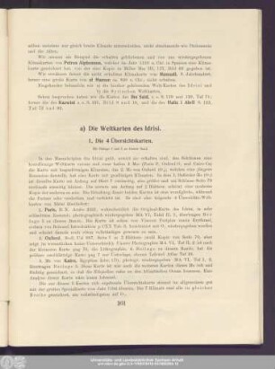 a) Die Weltkarten des Idrisi.