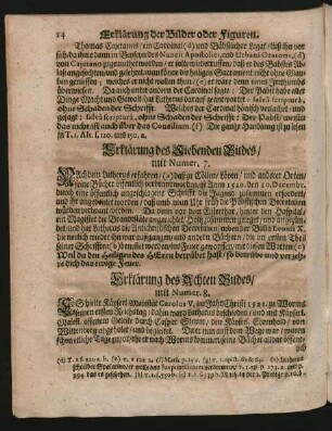Erklärung des Siebenden Bildes/ mit Numer. 7.