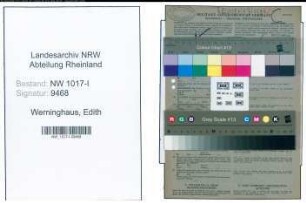 Entnazifizierung Edith Werninghaus , geb. 03.12.1906 (Kontoristin)