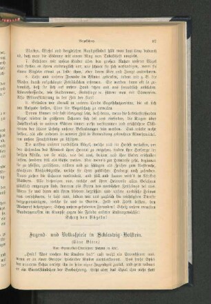 Jugend- und Volksspiele in Schleswig-Holstein.