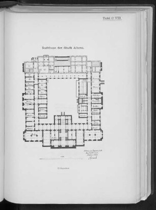 Tafel C VIII. Rathhaus der Stadt Altona.
